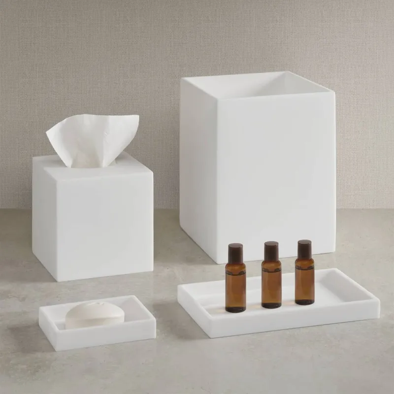 Nomad Home Clear Resin Bath Accessories set