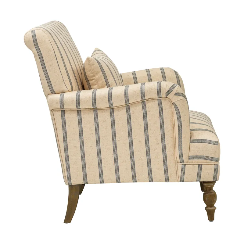 Amanda Accent Chair - Linen/Blue