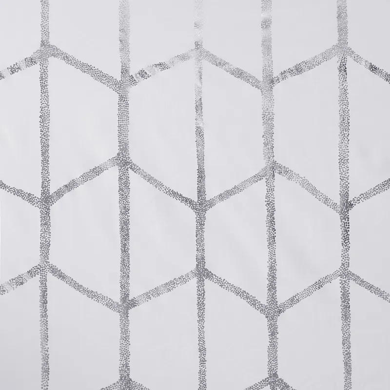 Intelligent Design Raina Total Blackout Metallic Print Grommet Top Curtain Panel