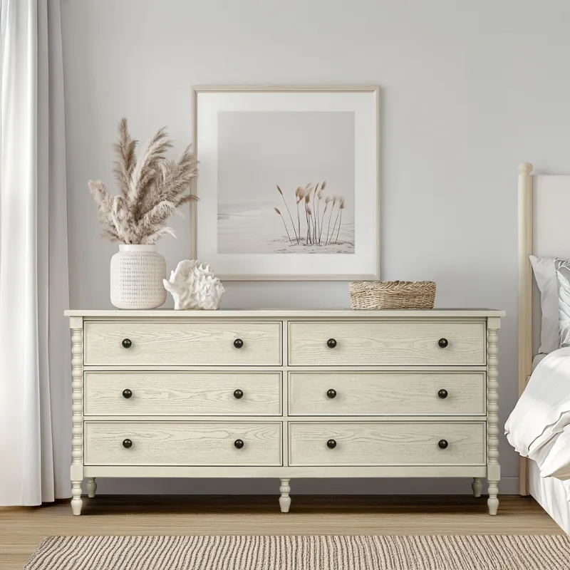 Beckett Large Dresser - Antique Cream