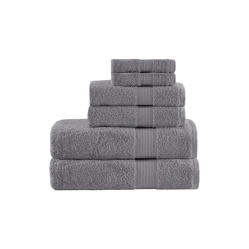 Madison Park Organic 6 Piece Organic Cotton Towel Set
