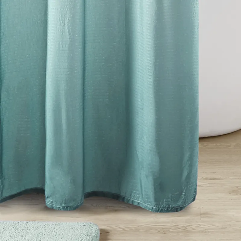 Madison Park Ara Ombre Printed Seersucker Shower Curtain