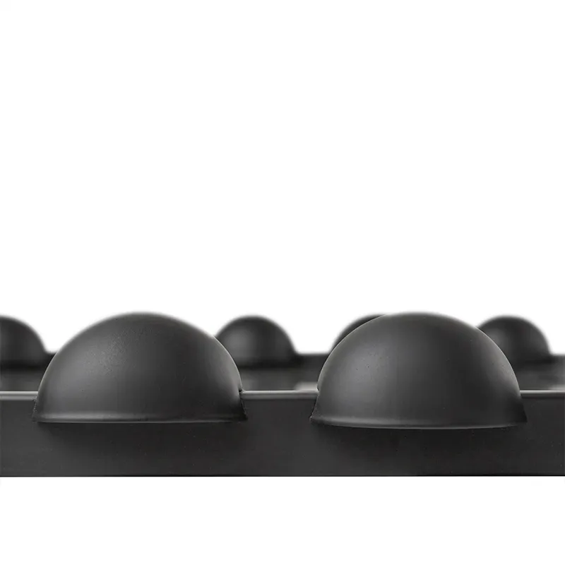 Marlowe 27\" Medium Decorative Round Wall Mirror with Beaded Metal Frame - Black