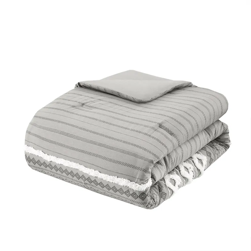 INK+IVY Imani Cotton Printed Comforter Set with Chenille
