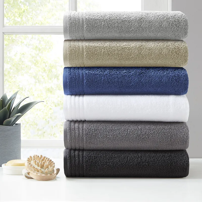 Big Bundle 100% Cotton Quick Dry 12 Piece Bath Towel Set - White