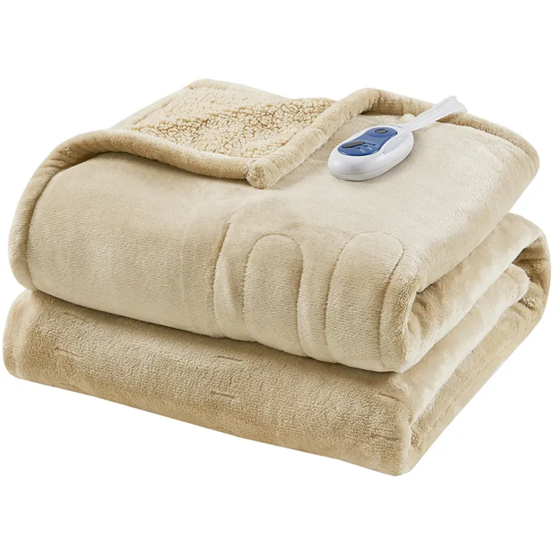 Beautyrest Heated Microlight to Berber Throw