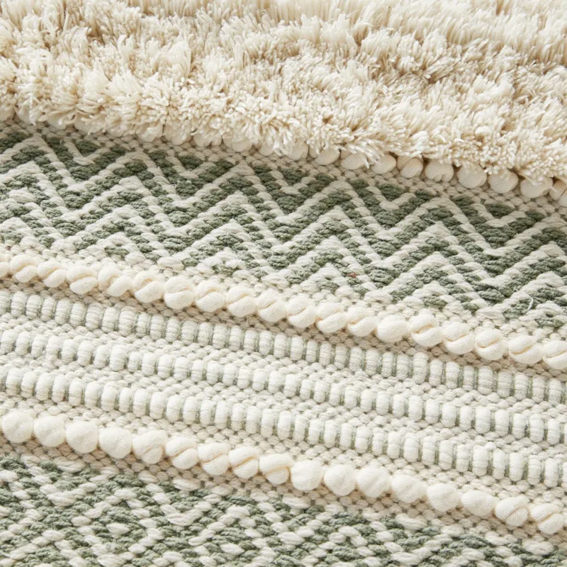 INK+IVY Asher Woven Texture Stripe Bath Rug