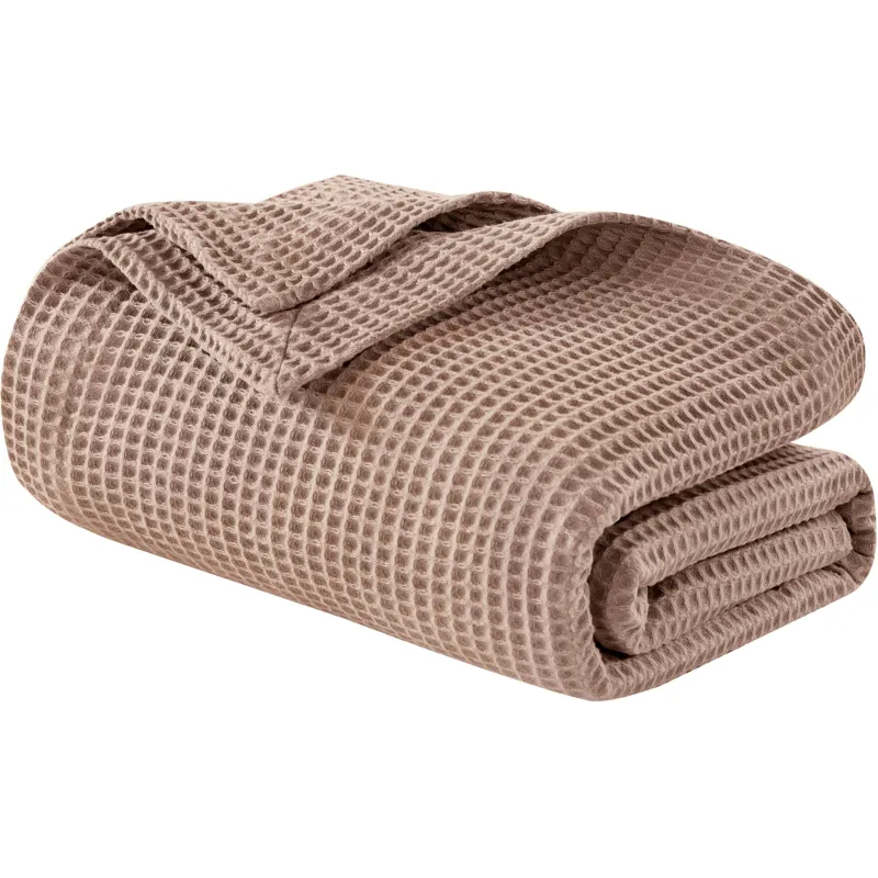 Madison Park Waffle Weave Cotton Blanket