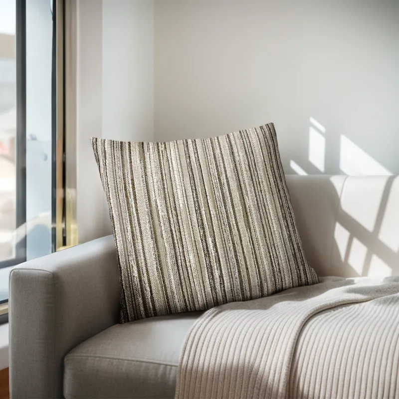Monte Square Stripe Pillow - Stripe/Multi