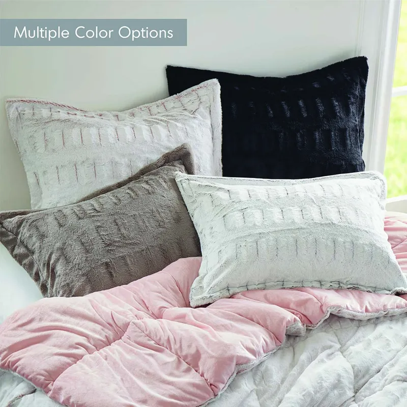 Madison Park Gia Faux Fur Comforter Mini Set