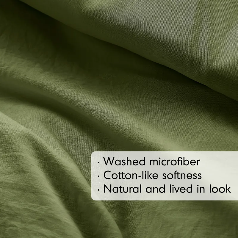 Comfort Spaces Walker Soft Washed Pleated Comforter Set