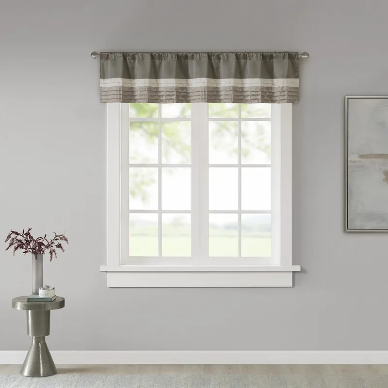Madison Park Amherst Polyoni Pintuck Window Valance