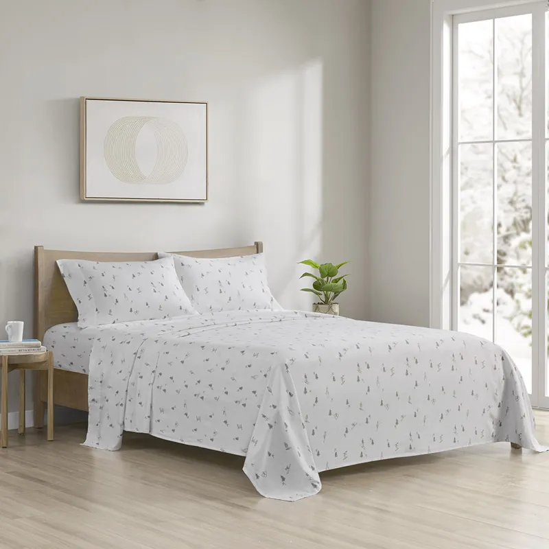 True North by Sleep Philosophy Cozy Cotton Flannel Printed Sheet Set