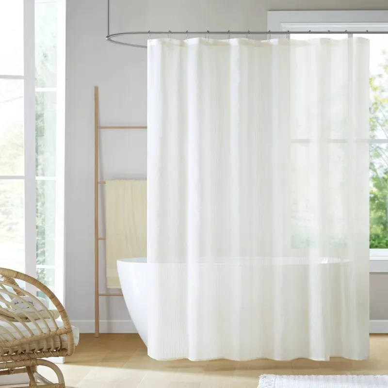 Madison Park Anna Sheer Shower Curtain