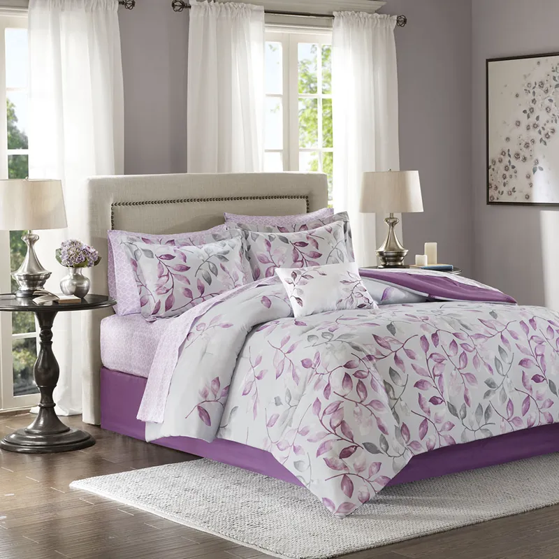 Madison Park Essentials Lafael Comforter Set with Cotton Bed Sheets