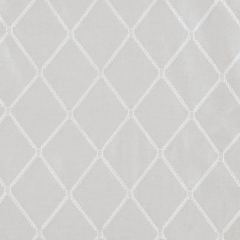 Madison Park Irina Diamond Sheer Embroidered Window Scarf
