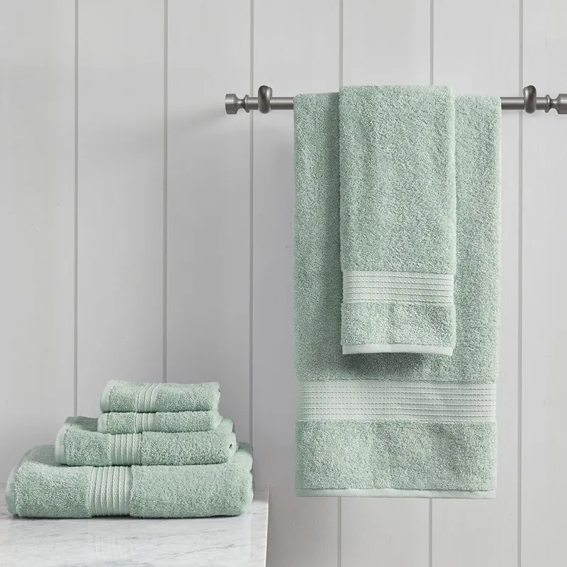 Madison Park Organic 6 Piece Organic Cotton Towel Set