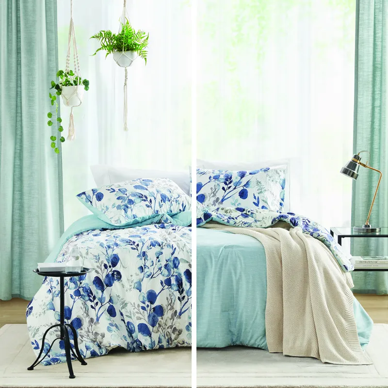 Super Listing Gabby Reversible Floral Botanical Seersucker Comforter Set