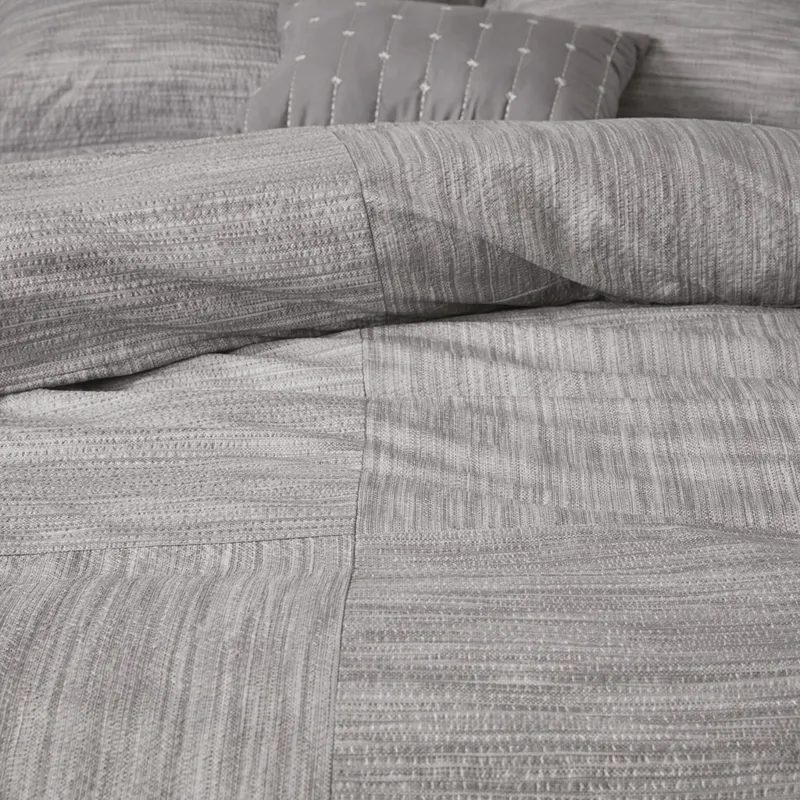 Madison Park Walter 7 Piece Printed Seersucker Comforter Set