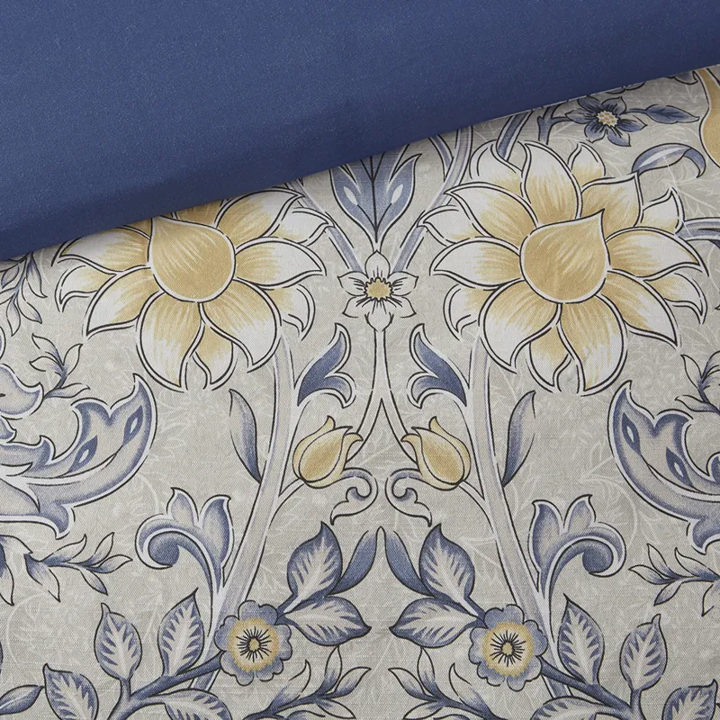 Harbor House Blue Livia 6 Piece Cotton Comforter Set