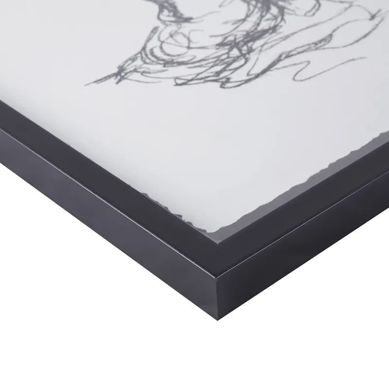 Madison Park Feminine Figures Sketch 2-piece Framed Glass and Matted Wall Art Set - Black/White