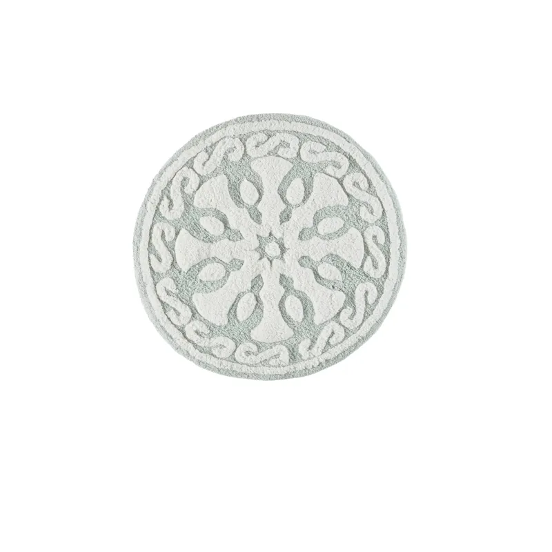 Madison Park Casablanca Medallion Cotton Tufted Bath Rug