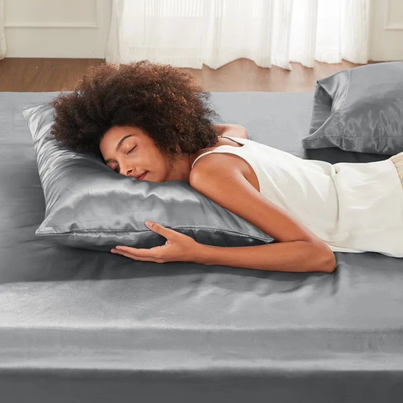 Madison Park Essentials Satin Luxury Sheet Set