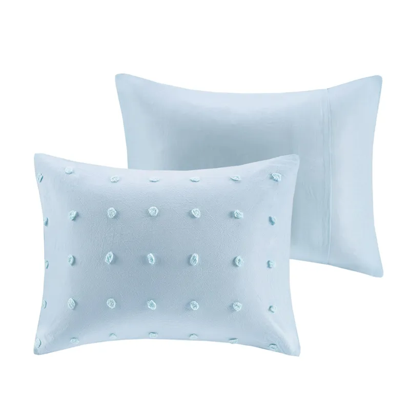 Urban Habitat Brooklyn Cotton Jacquard Comforter Set with Euro Shams and Throw Pillows