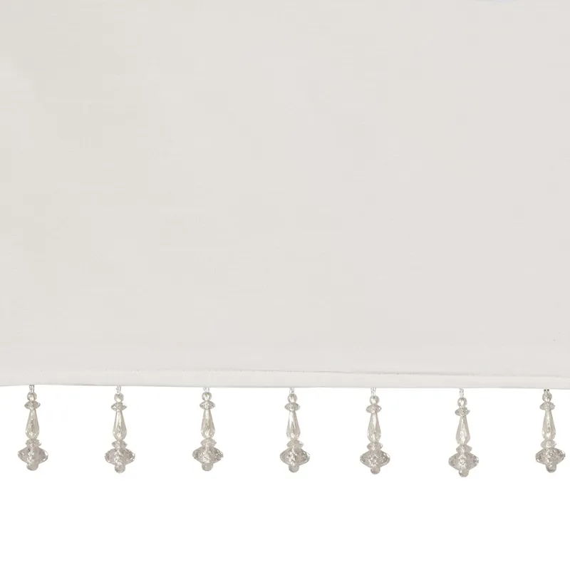 Madison Park Emilia Lightweight Faux Silk Valance With Beads