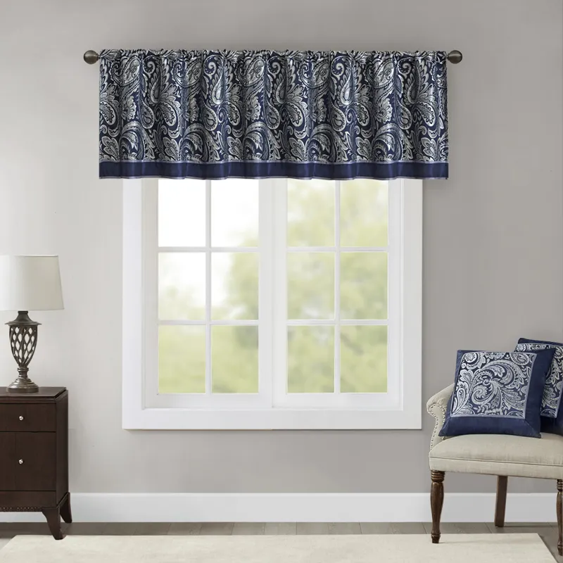 Madison Park Aubrey Jacquard Window Valance