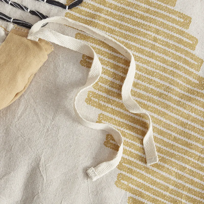 Arizona King/California King 3 Piece Cotton Duvet Cover Set - Yellow