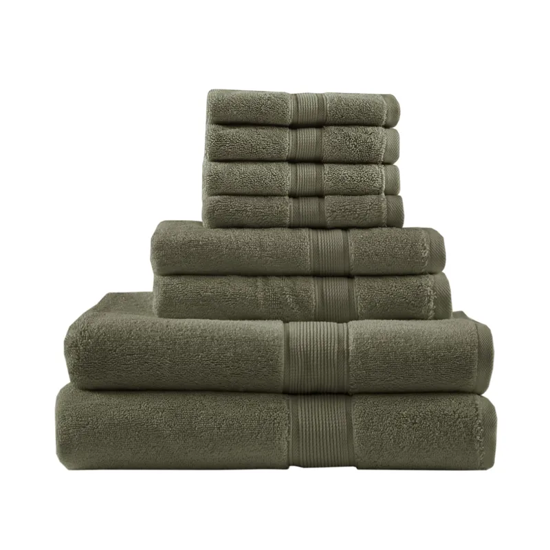 Madison Park Signature 800GSM 100% Cotton 8 Piece Towel Set