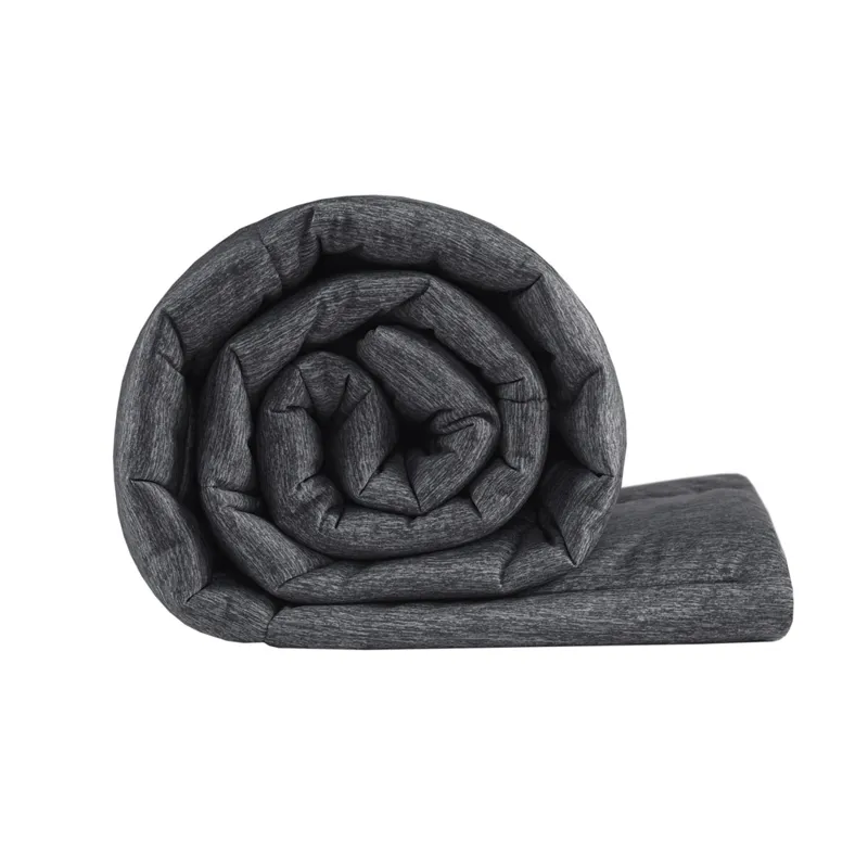 Comfort Cool Jersey Knit Full/Queen Oversized Down Alternative Comforter - Black