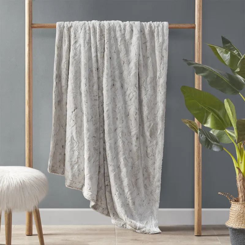 Madison Park Zuri Faux Fur Throw