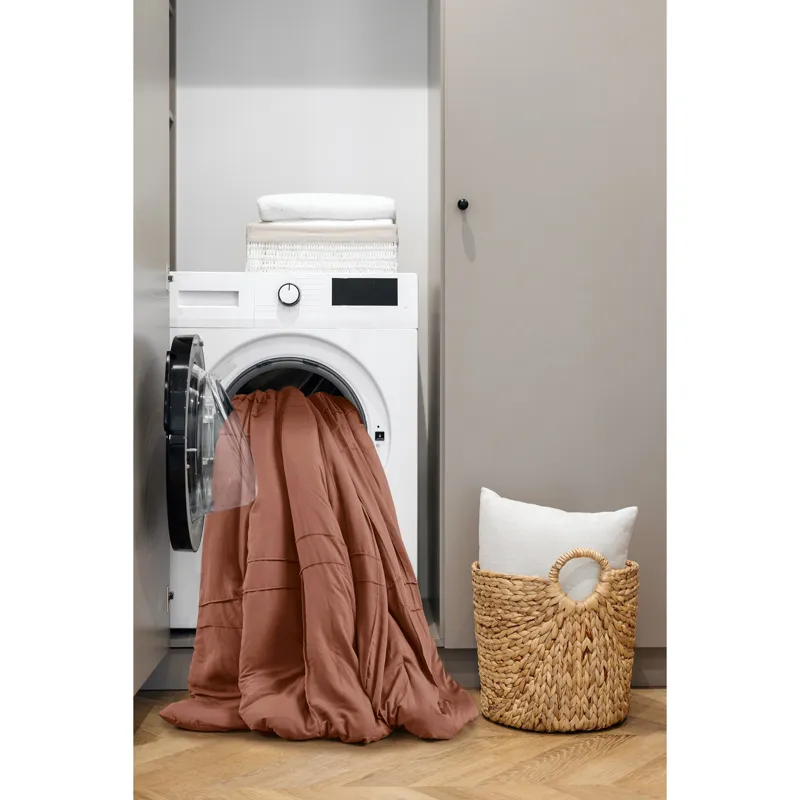 Comfort Spaces Walker Soft Washed Pleated Comforter Set