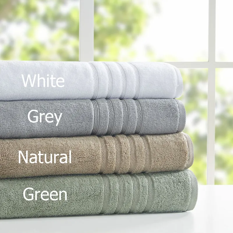 Nurture Sustainable Antimicrobial Bath Towel 6 Piece Set - Grey