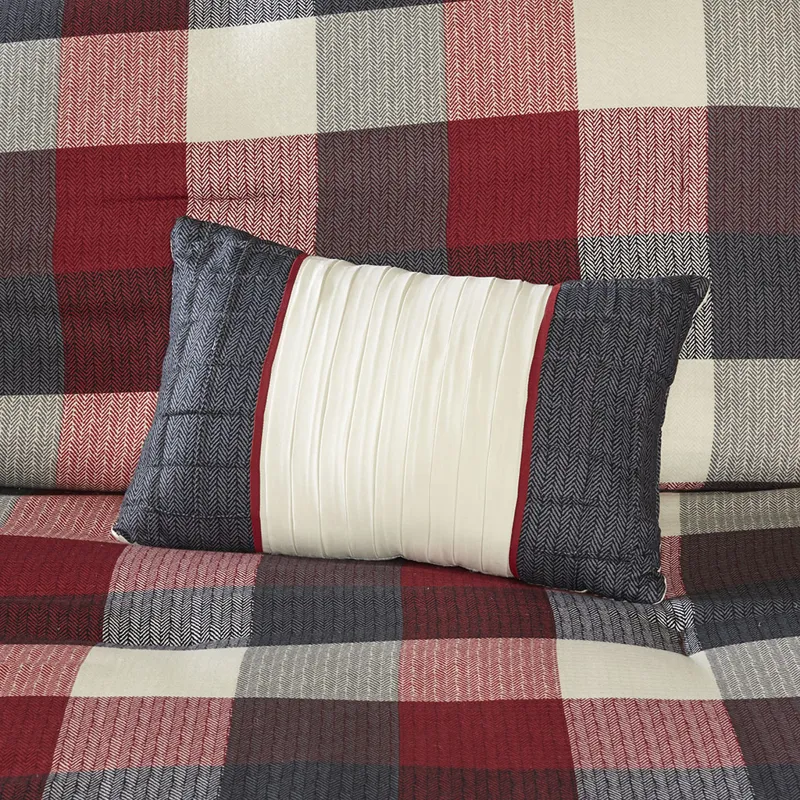 Madison Park Ridge 7 Piece Herringbone Comforter Set