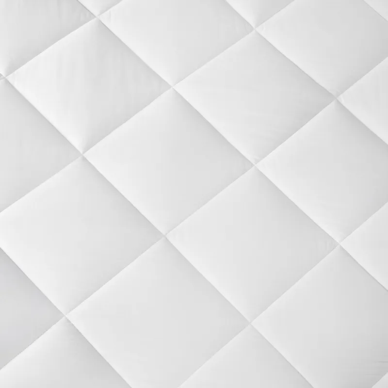 Quiet Nights Full 300 Thread Count Cotton Sateen Waterproof Mattress Pad - White