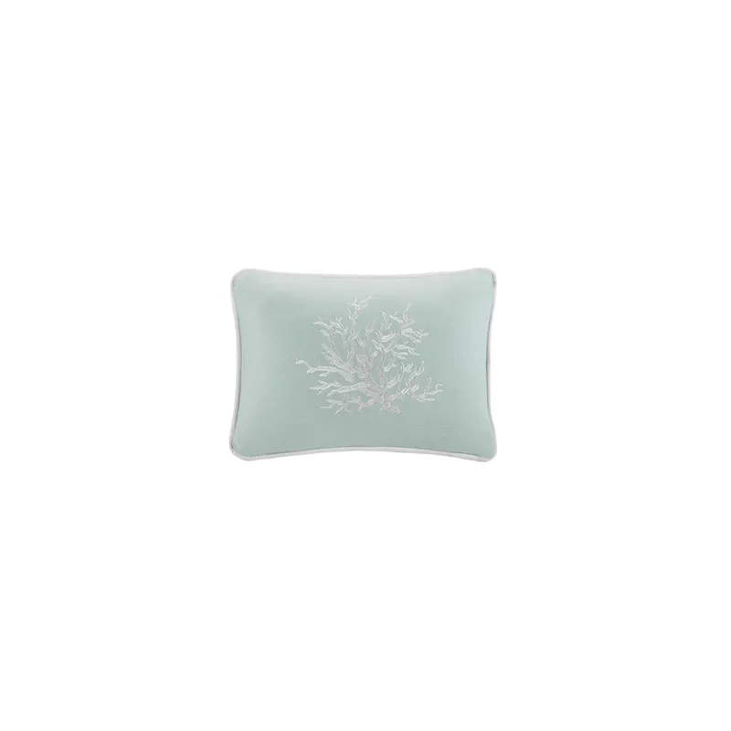 Coastline Oblong Pillow - Aqua