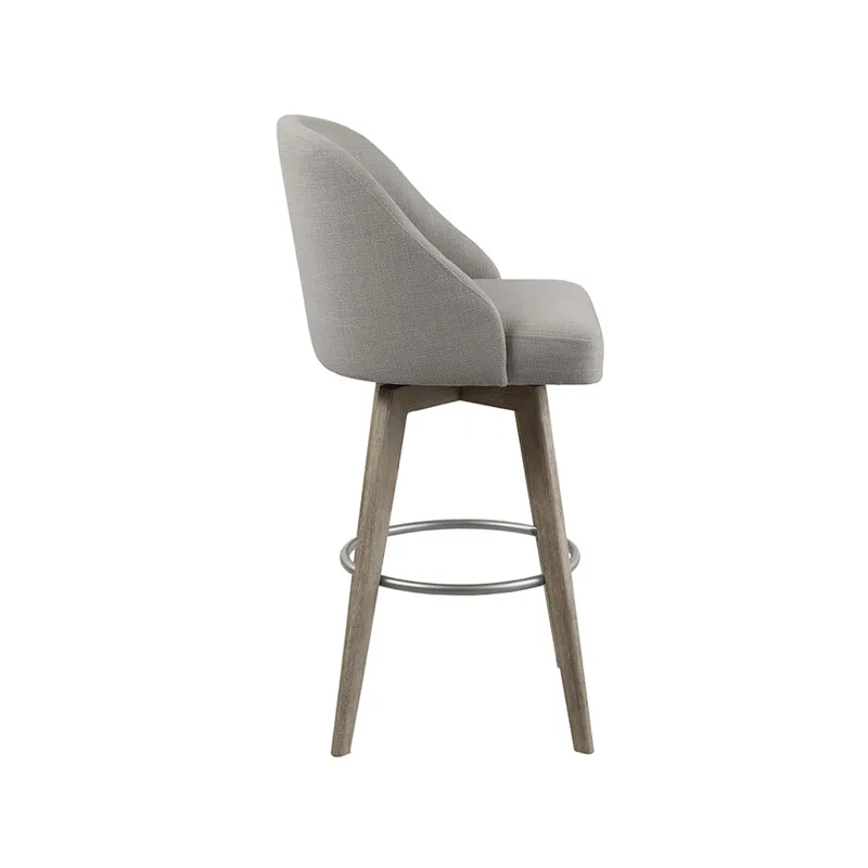 Pearce Bar Stool with Swivel Seat - Grey