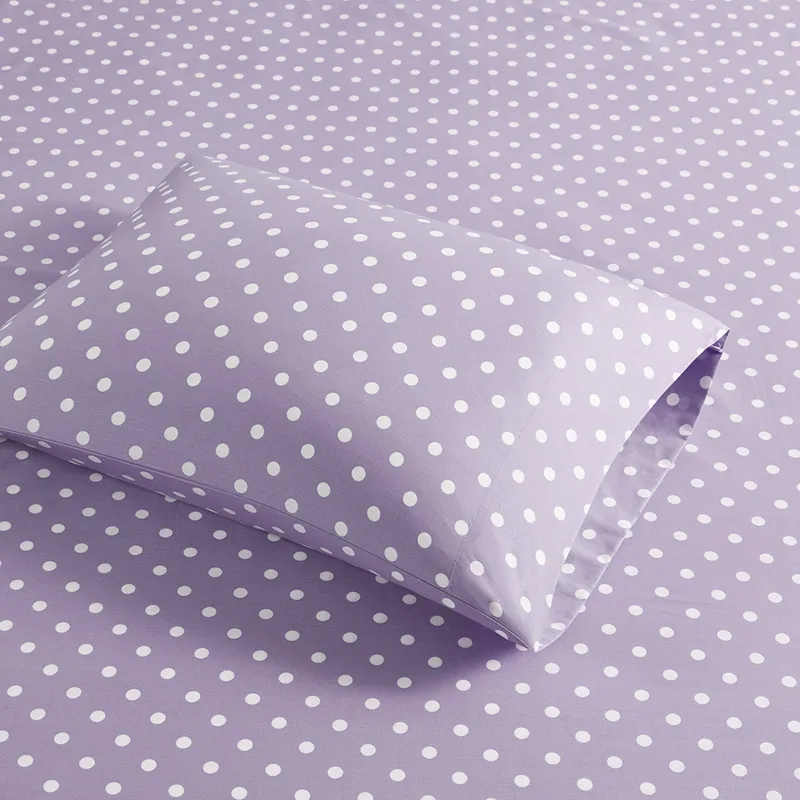 Mi Zone Polka Dot Printed 100% Cotton Sheet Set