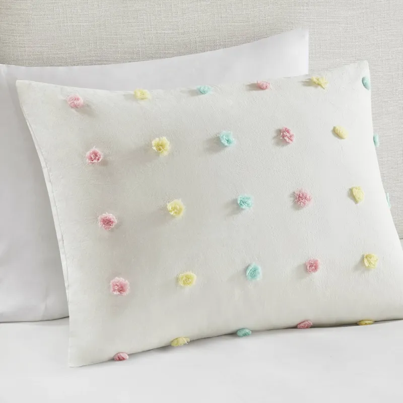 Urban Habitat Kids Callie Cotton Jacquard Pom Pom Comforter Set