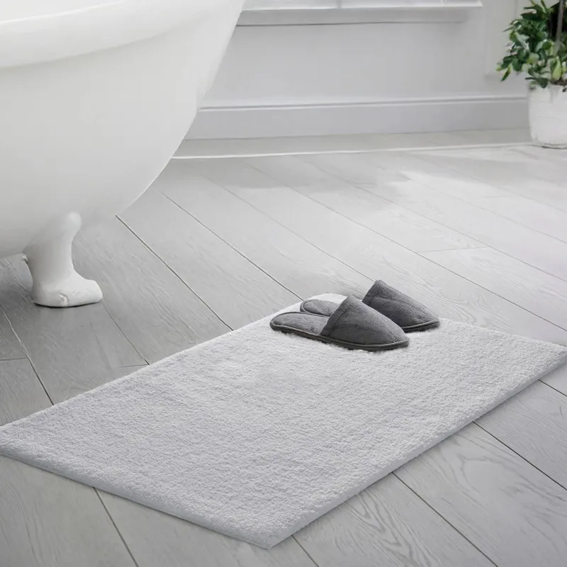 Marshmallow Bath Rug - Silver