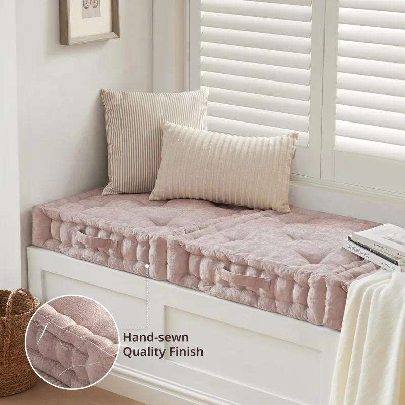 Intelligent Design Azza Poly Chenille Square Floor Pillow Cushion