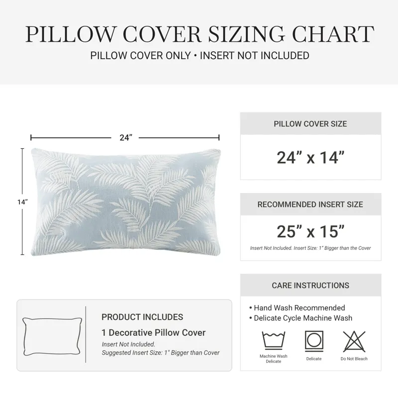 Harbor House Ella Botanical 1 Piece Cotton Pillow Cover
