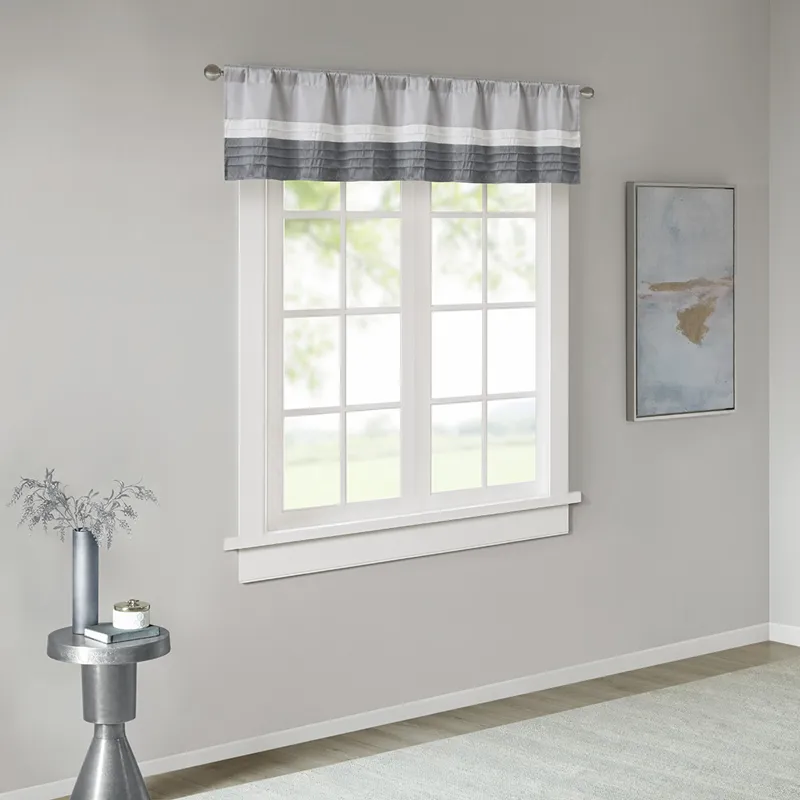 Madison Park Amherst Polyoni Pintuck Window Valance