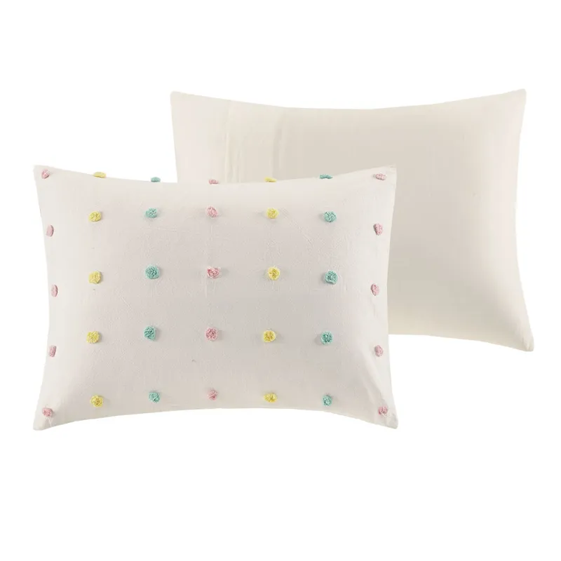 Urban Habitat Kids Callie Cotton Jacquard Pom Pom Comforter Set