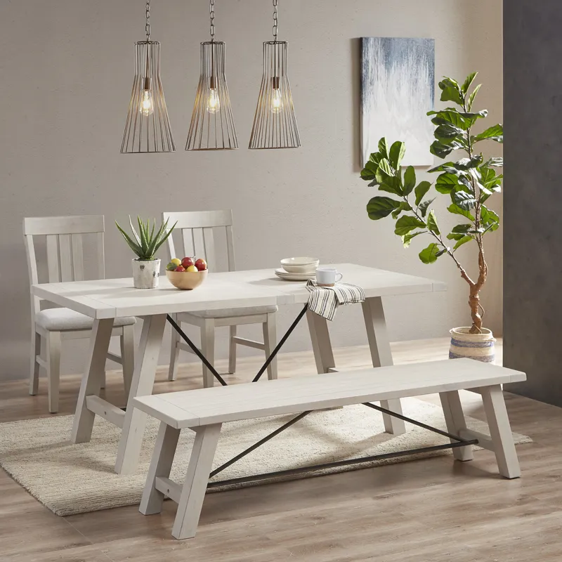 Sonoma 4-Piece Dining Set - Reclaimed White