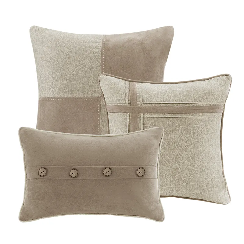 Madison Park Boone 7 Piece Faux Suede Comforter Set