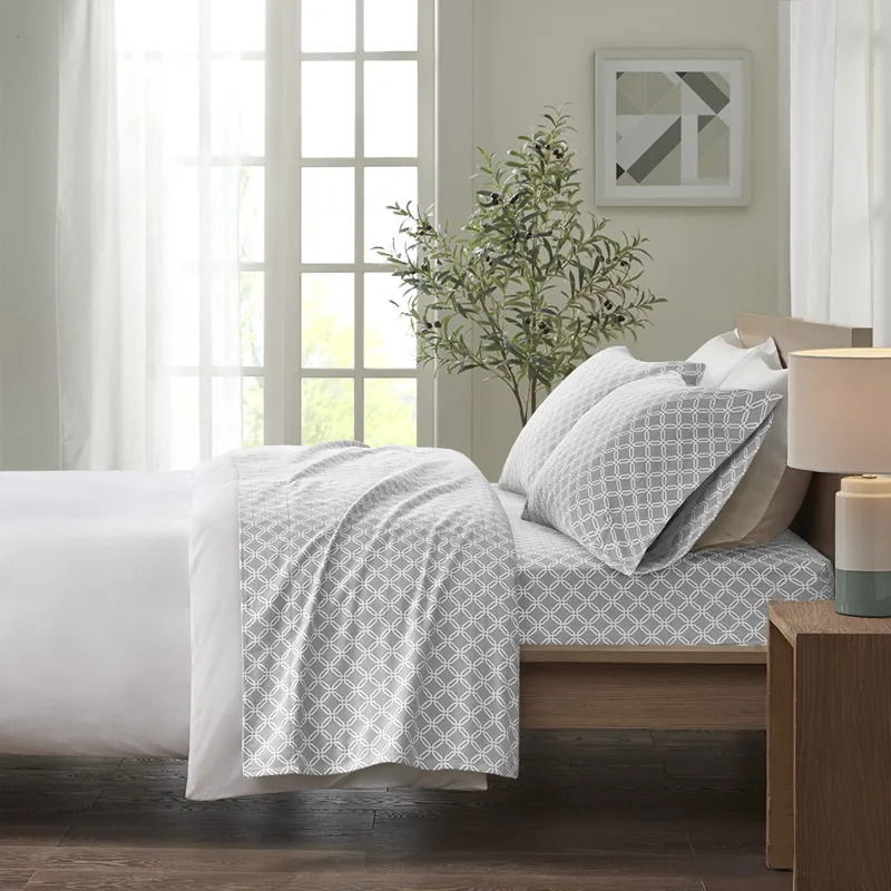 True North by Sleep Philosophy Cozy Cotton Flannel Printed Sheet Set